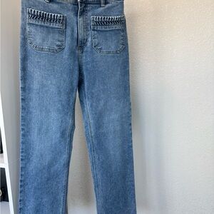 H&M Women's Blue Ankle Jeans